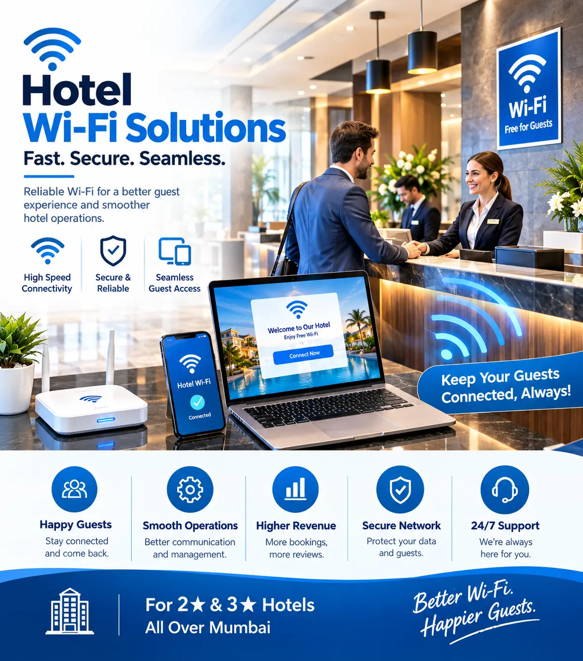 best Wi-Fi services for and 3 star hotels